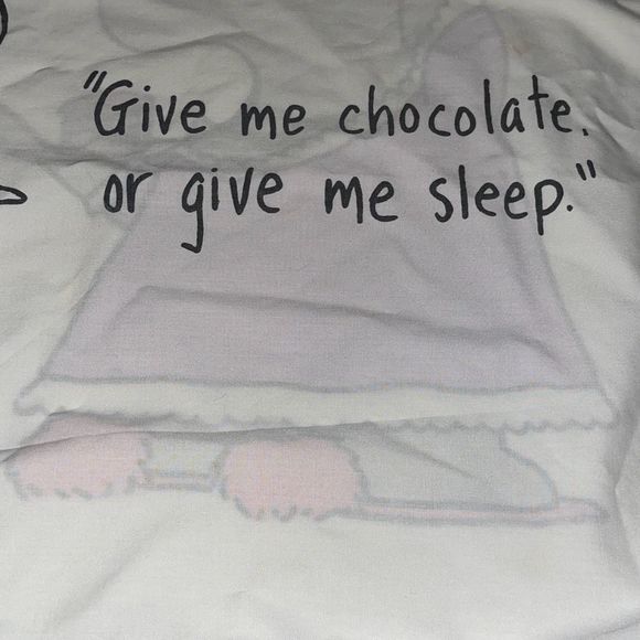 VTG Boynton doublesided pillowcase Martex Give Me Chocolate or give me sleep Hip - Picture 3 of 8